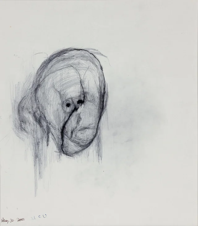 William Utermohlen's last self-portrait in 2000