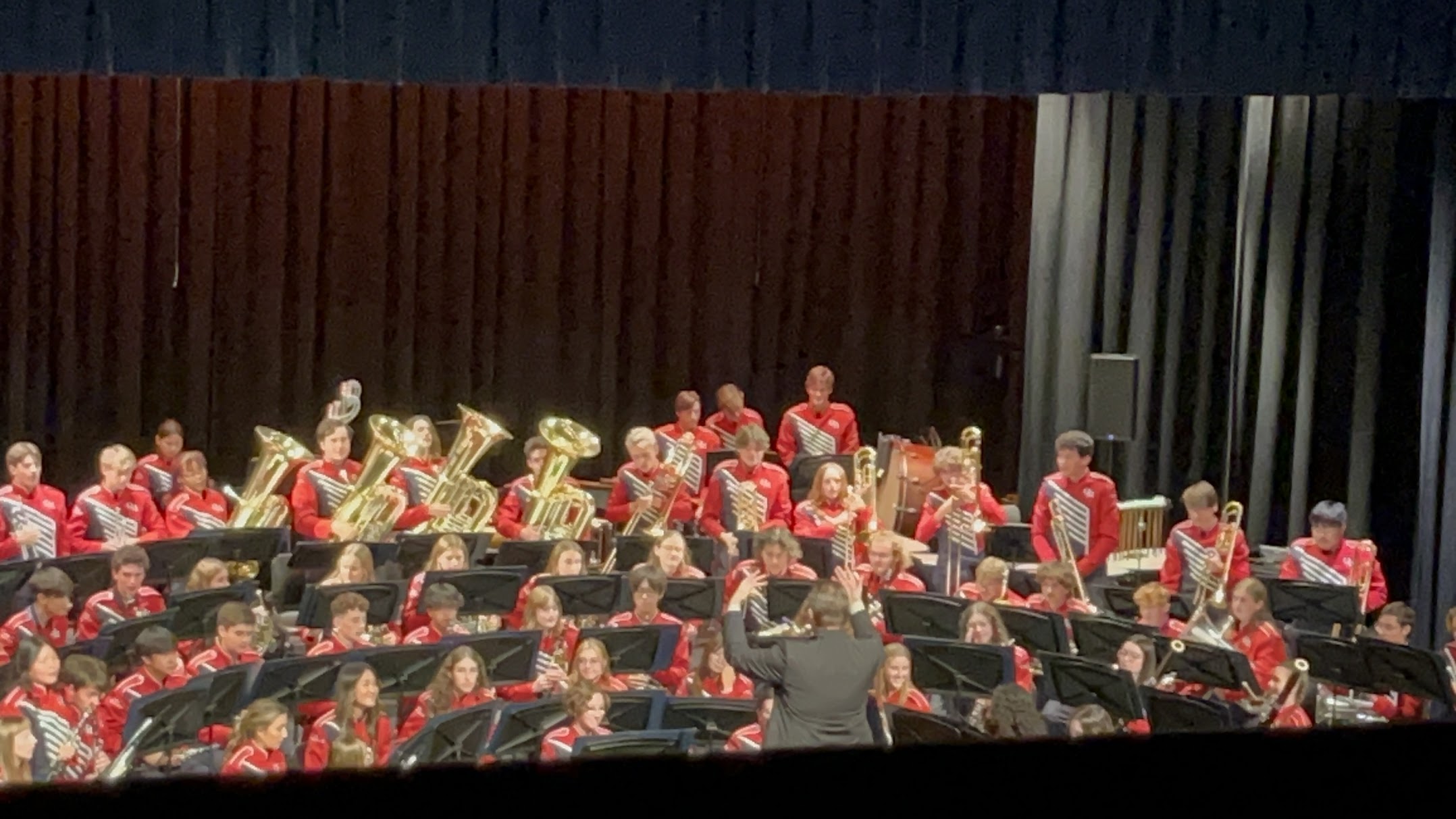 The wind ensemble concert band I play in high school